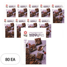 백설 브라우니 믹스, 320g, 80개
