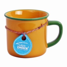 (한국도자기 공식 온라인스토어) 탑초이스 투톤 머그 컵 선물용 (코스터 포함) 1p, 1개, 옐로우