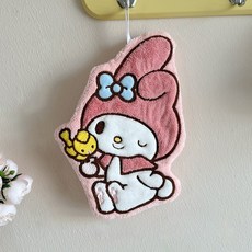 산리오 캐릭터 핸드타올 손수건 주방 욕실 귀여운 선물 소품, 1개, 마멜
