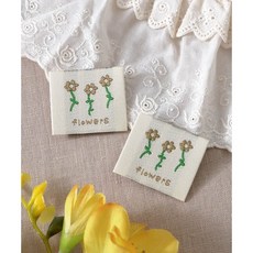 퀼트스타 플로럴 스페셜 리미티드 장식라벨_꽃송이, 2개