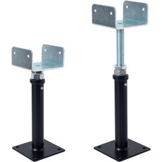 2팩 U자형 바닥 잭 - 4x2 4x4 4x6 조이스트 헤비 듀티 스크류 잭과 U-헤드 텔레포스트 및 하우스 잭.6-8.5인치 조정 범위의 가능한 스틸 빔 지지대., U-MGCGZJ-02, 9-13