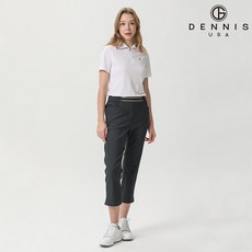 데니스골프 여성 자가드 울밴드 그린 8부 팬츠_FAQMLPT691 897475