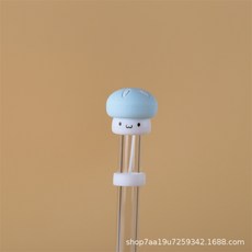 스탠리호환 빨대 뚜껑 마개 실리콘 스트로 캡 악세사리 텀블러용 다용도, 1개, I_라이트 블루