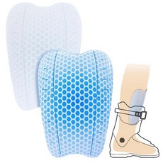 Shupakul 스키 가드 젤 패드 2개 15.2 x 10.2cm(6 4인치) 스노우보드 정강이 재사용 가능한 보호대 부츠 라이너용 압력 감소 212329