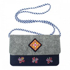 키즈클래스 펠트공예 소품활용 크로스백 꾸미기키트 장바구니 바느질놀이 초경량, 펠트 복돈 크로스백, 1세트