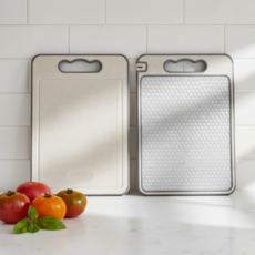 80factory 304 스테인리스 위생 스텐 양면 도마, 1개, 혼합