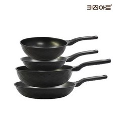 키친아트 꼬뜨 실버 IH 인덕션가능 논스틱코팅 후라이팬세트 4종A(후20+28+궁28), 1개