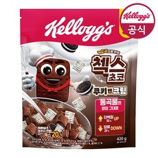 첵스초코 쿠키앤크림 시리얼, 420g, 6개