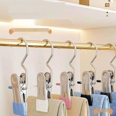 강력한 집게형 옷걸이 논슬립 바지걸이 스커트 치마걸이, 1. 1개