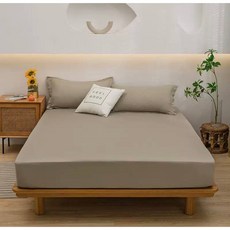 부드러운 고무밴드 매트리스 베개 커버 세트