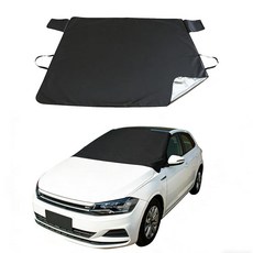 얼음과 눈용 윈드실드 커버 겨울 눈과 서리용 스노우 자동차 트럭 SUV용 방수 쉴드 창문 프로텍터 블랙 187367, 얼음과 눈용 윈드실드 커버, 겨울 눈과 서리용 스노우