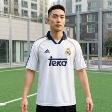 아디다스 레알 마드리드 홈 레트로 축구 유니폼 저지 No.1813326