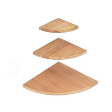 L자형 원목 코너 벽 선반 거실 틈새 수납 책장 진열장 우드, H. 반경 40cm 비도색 나무