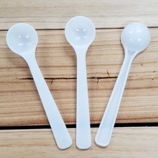 계량스푼(고급형-흰색) 2ml 10pcs(약스푼 2g) 플라스틱스푼 2g 약수저