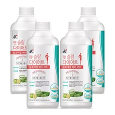 펫슬림 다이어트 알로에겔 베라250 1000ml 4병, 1개, 1L