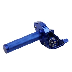 오토바이 스쿠터 자전거용 범용 CNC 알루미늄 가속기 스로틀 트위스트 그립 핸들바 M10 * 1.5 ZSDTRP 22m, 05 Blue