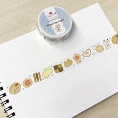 mizutama 和紙膠帶 CAKE SHOP系列, 1個, 02.餅乾