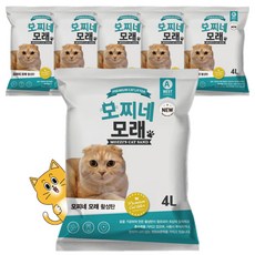 모찌네 고양이 모래, 4L, 6개, 활성탄