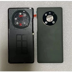 화웨이 메이트 40 프로용 AAA+급 후면 유리 커버 카메라 프레임+플래시 포함 배터리, 02 Matte Black