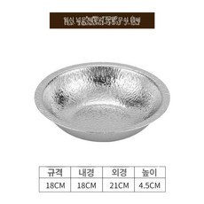 일본 전골냄비 스텐 약 그릇 나베 캠핑 훠거 샤브냄비, 1개, 넓은 가장자리 스노우워싱 18cm 700ml, 1cm