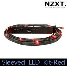 小白的生活工場*NZXT Sleeved LED Kit-Red 機殼用LED燈條 (紅) 200CM/24 LEDs, 1個