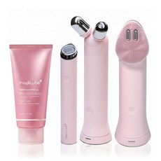 메디큐브 부스터프로 미니 플러스 핑크+브이롤러헤드+클렌저 헤드+PDRN 젤, 핑크