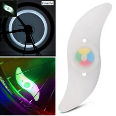 방수 자전거 라이트 30 패턴 자전거 타이어 라이트 LED 자전거 스포크 라이트 남여, Colorful, 1개