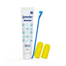 뉴브리더 치약칫솔 세트 애완동물 구강 치아관리 위생 강아지치약 강아지칫솔, 본상품, 1