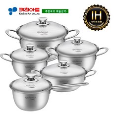 키친아트 베니 올스텐 인덕션 냄비세트 5개, 혼합색상, 편수 18cm + 양수 20cm + 양수 22cm + 전골 26cm + 곰솥 26cm, 1세트