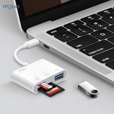 엠피오 핸드폰 아이폰 SD카드 C타입 USB OTG 변환 블랙박스 멀티 리더기 MPR02, 1) C타입 멀티 리더기 MPR02, 1개