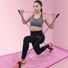 만능 스트레칭스틱 짐스틱 스트레칭바 튜빙바전신운동, 스트레칭스틱 퍼플