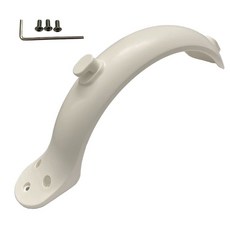 桃園出貨 小米滑板車配件 小米車滑板m365/1S配件 滑板配件 小米電動滑板車後擋泥板帶掛鉤m365除泥板1S擋水板, 白色后擋泥（螺絲工具）, 1個