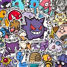 포켓몬 방수 스티커 48p, 1개, a