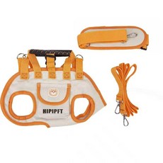 MR.LEE 엄선 강아지 외출 가방 크로스가방 손가방 포대기 이동가방 안전한 버클 반려동물, 옐로우, 1개