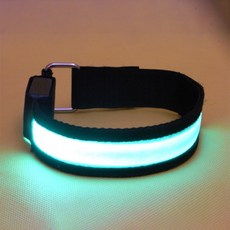 야광팔밴드 야간 반사 띠 라이딩 빛나는 안전 암밴드, LED밴드-색상랜덤, 1개