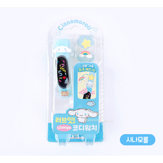 산리오 캐릭터 시계 diy 참 꾸미기 파츠시계 새학기 신학기 어린이집선물 답례품 단체 행사, 시나모롤, 1개