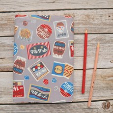 日系零食 書衣 書套 可調式 布書衣 A6 A5 B6 20K, 1個