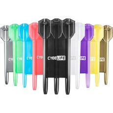 CyeeLifeCeyeLife 다트 휴대용 케이스 투명 플라스틱 대부분의 블랙에 적합, Black, 1. Black, 1개