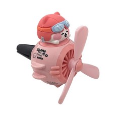 UHANBUT Pilot Cat 자동차 대시보드 송풍구 트림 클립 귀여운 만화 자동차 회전 프로펠러 공기 청정기 콘센트 장식 멋진 자동차 인테리어 향수 디퓨저 장식품 액세서, 고양이