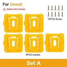 14 4V 18V 홀더 배터리 기계 도구 보관 10 장착 브래킷 이온, A For DEWAL, A For DEWAL
