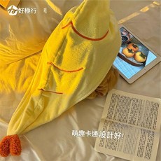 可愛炸蝦造型吸水速乾髮帽, 炸蝦乾發巾, 1個