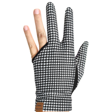 고리나 클래식 패턴 끝막힘 당구 장갑 GORINA 오른손잡이(왼손착용), 1개, 블랙