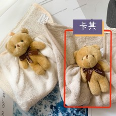 伊代企業社 珊瑚絨吸水擦手巾, 1個, 卡其