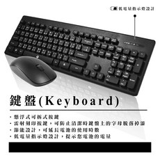 i.shock 翔龍國際 精靈快手 無線鍵盤滑鼠組 2.4GHz 無線技術 防潑水 中文鍵盤, 黑色
