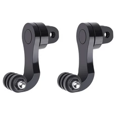 360 ° GoPro Hero 용 수직 브래킷 어댑터 11 9 Yi DJI SJCAM 오토바이 헬멧 턱 스탠드 마운트 홀더 카메라, 03 E2131-2