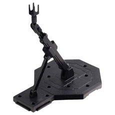 透明模型支架 模型底座 可調節展示支架 穩固支撐, 黑色, 1個