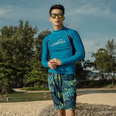 LCDRMSY 男款衝浪防曬花紋短褲 29-21C