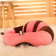 賣場新品嬰兒小沙發寶寶沙發學坐椅兒童沙發兒童座椅嬰兒學座椅夏季學坐神器寶寶餐椅簡單款防摔嬰幼兒喫飯椅沙髮bb凳, 1個, 粉棕