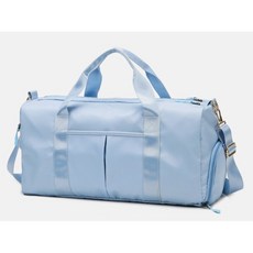 祺鑫 健身包 瑜珈包 側背包 手提包 旅行包 運動包 乾濕分離, 天藍色, 1個
