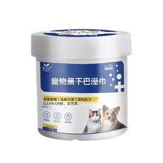 道力其 寵物黑下巴清潔濕巾 溫和配方, 1個, 200片